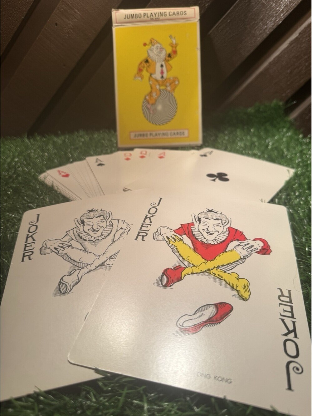 Vintage King Kong Jumbo Playing Cards Universal Made In Hong Kong Unused 7”